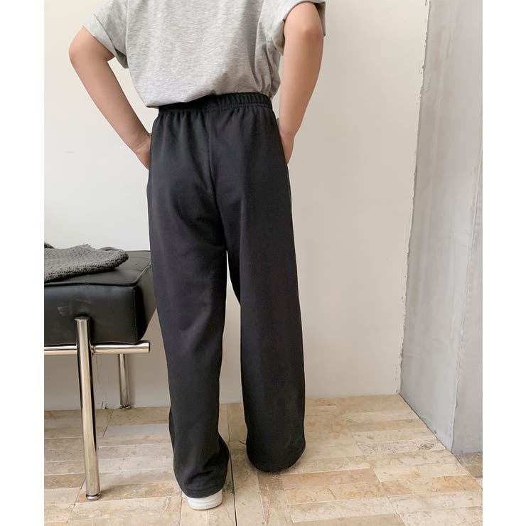 【aimoha-KIDS-】キッズ  ワイドスウェットパンツ | aimoha kids | 詳細画像7 