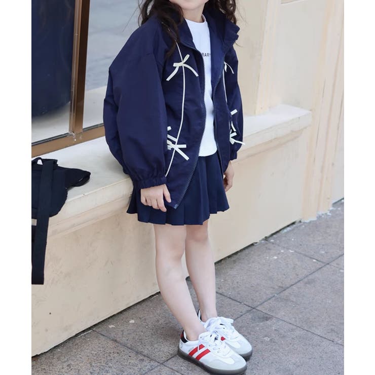 【aimoha-KIDS-】キッズ リボンブルゾン | aimoha kids | 詳細画像13 