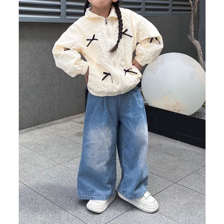 【aimoha-KIDS-】キッズ リボンブルゾン | aimoha kids | 詳細画像7 