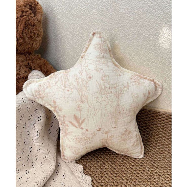 ライトベージュ | 星型 柔らかクッション | aimoha 