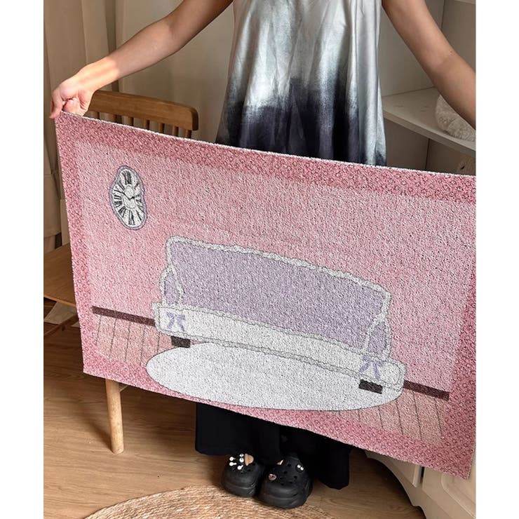 アート風プリントラグ マット | aimoha  | 詳細画像4