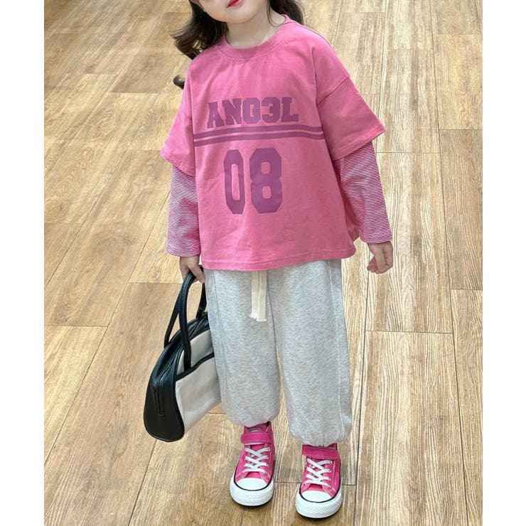 【-aimoha-KIDS-】レイヤード風ロンT | aimoha kids | 詳細画像2 