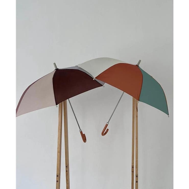 【-aimoha-KIDS-】くすみカラー配色キッズ傘 | aimoha kids | 詳細画像4 