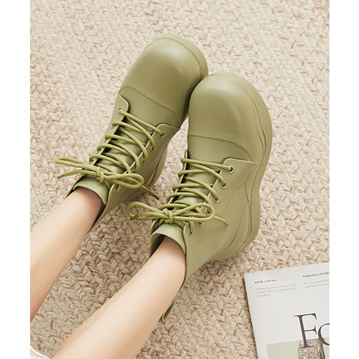 カラフルレースアップレインブーツ | aimoha  | 詳細画像17 