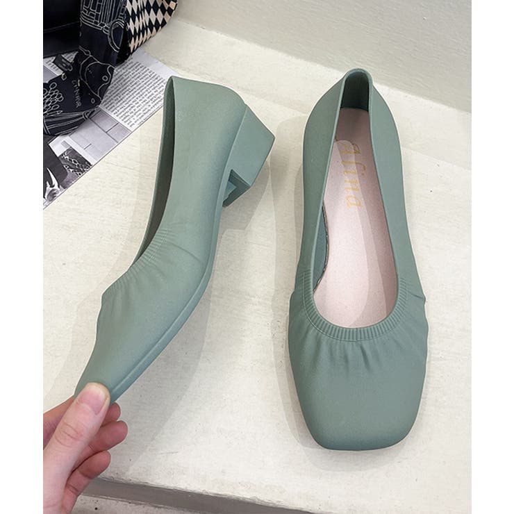 スクエアトゥレインバレエシューズ | aimoha  | 詳細画像19 