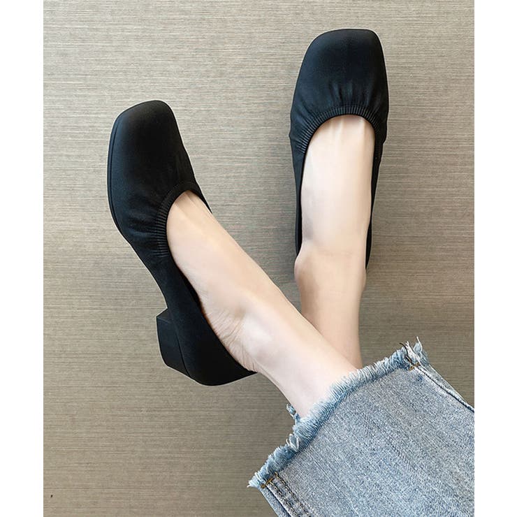 スクエアトゥレインバレエシューズ | aimoha  | 詳細画像23 