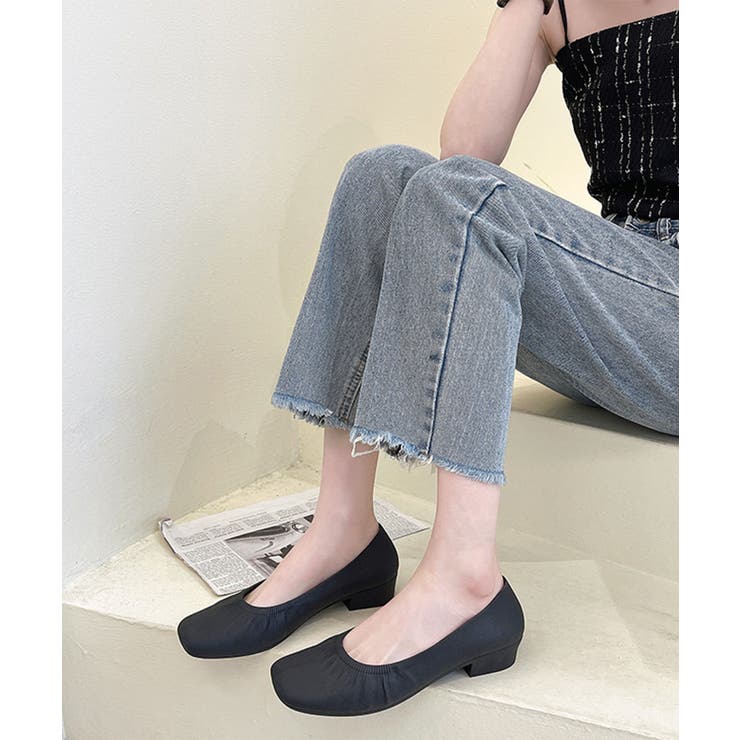 スクエアトゥレインバレエシューズ | aimoha  | 詳細画像25 