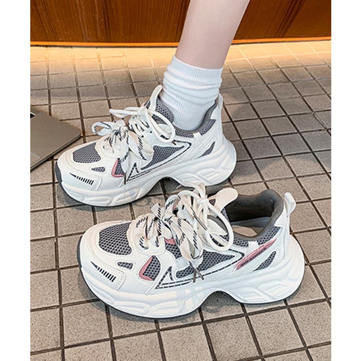 【SHOES 365】厚底ダッドスニーカー レディース | aimoha  | 詳細画像18 