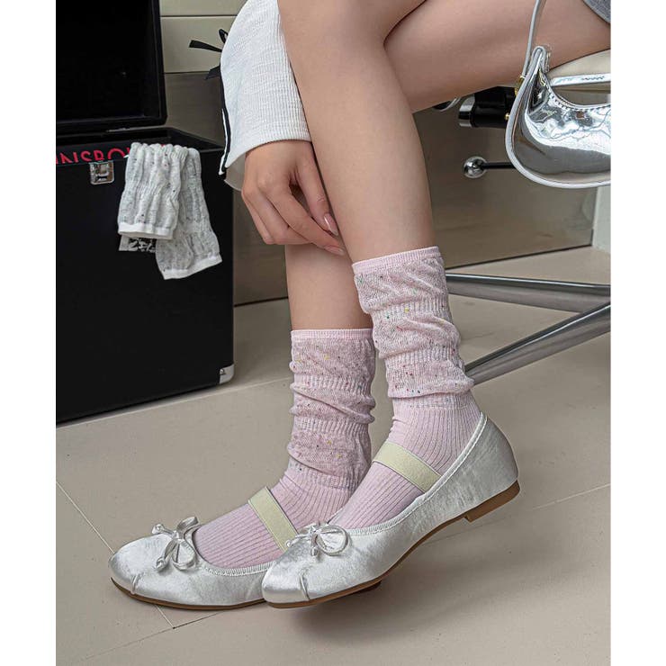 カラーネップミックス リブソックス | aimoha  | 詳細画像19 