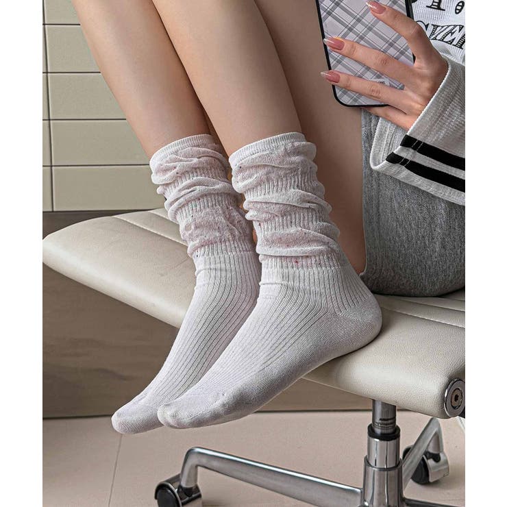 カラーネップミックス リブソックス | aimoha  | 詳細画像34 