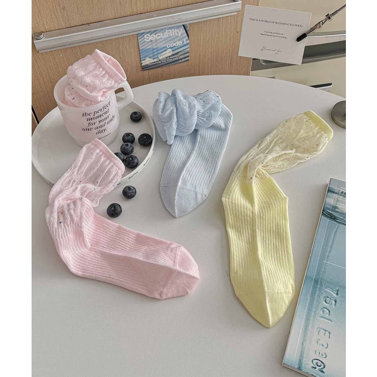 カラーネップミックス リブソックス | aimoha  | 詳細画像5 