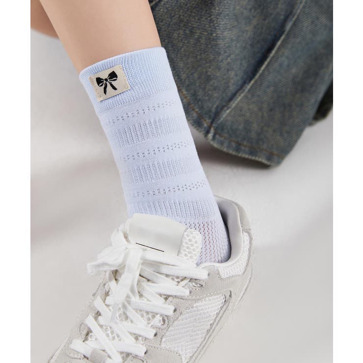 リボンビスネーム付きソックス | aimoha  | 詳細画像19 