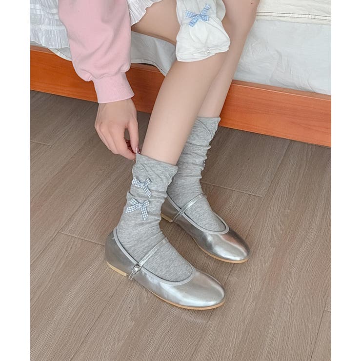 ギンガムリボンシャーリングソックス | aimoha  | 詳細画像23 