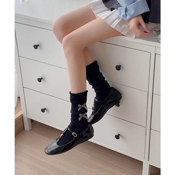 ギンガムリボンシャーリングソックス | aimoha  | 詳細画像26 