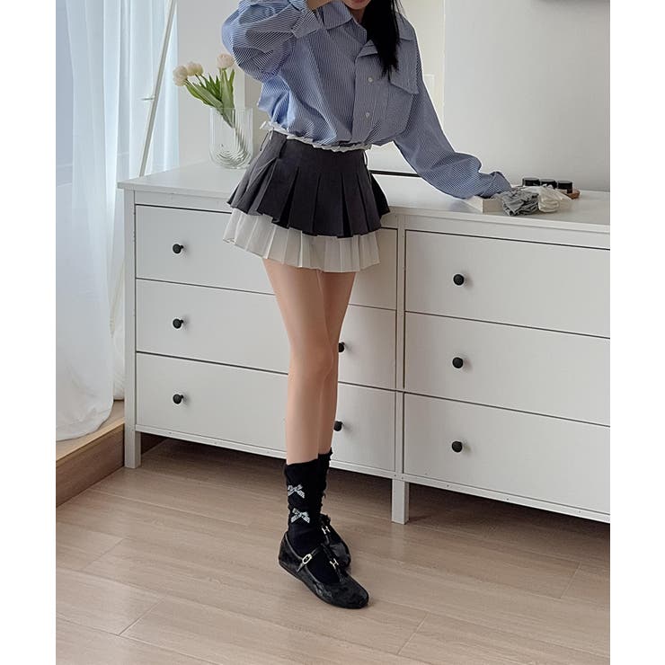 ギンガムリボンシャーリングソックス | aimoha  | 詳細画像29 