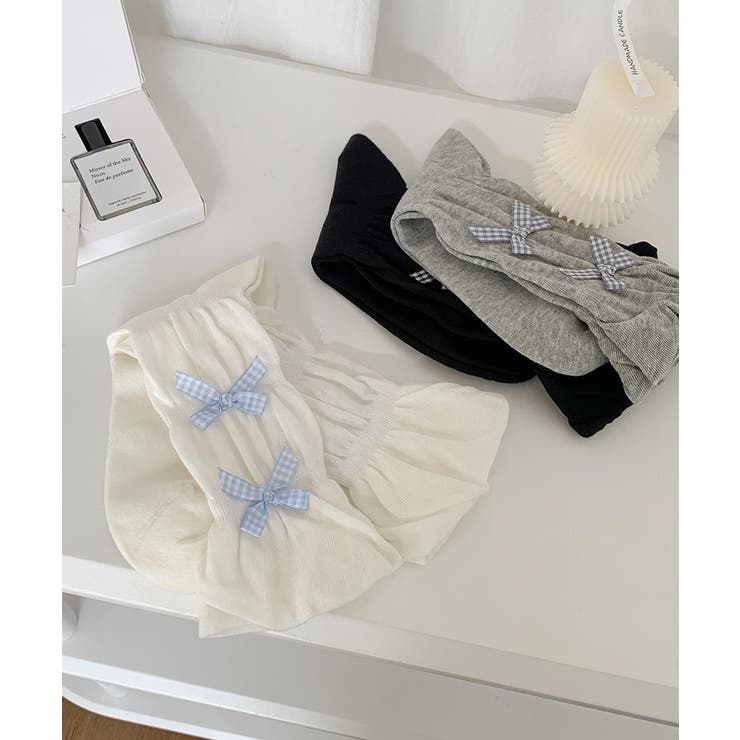 ギンガムリボンシャーリングソックス | aimoha  | 詳細画像6 