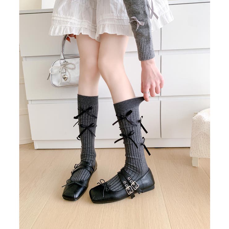 サテンリボン付きソックス | aimoha  | 詳細画像13 