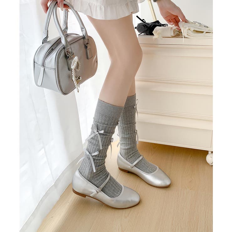 サテンリボン付きソックス | aimoha  | 詳細画像18 