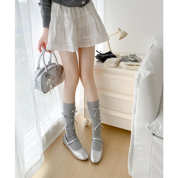 サテンリボン付きソックス | aimoha  | 詳細画像19 