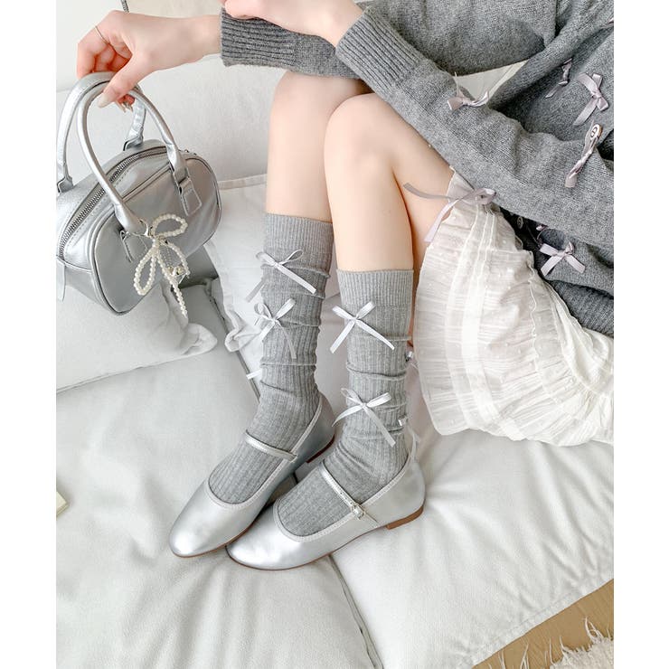 サテンリボン付きソックス | aimoha  | 詳細画像20 