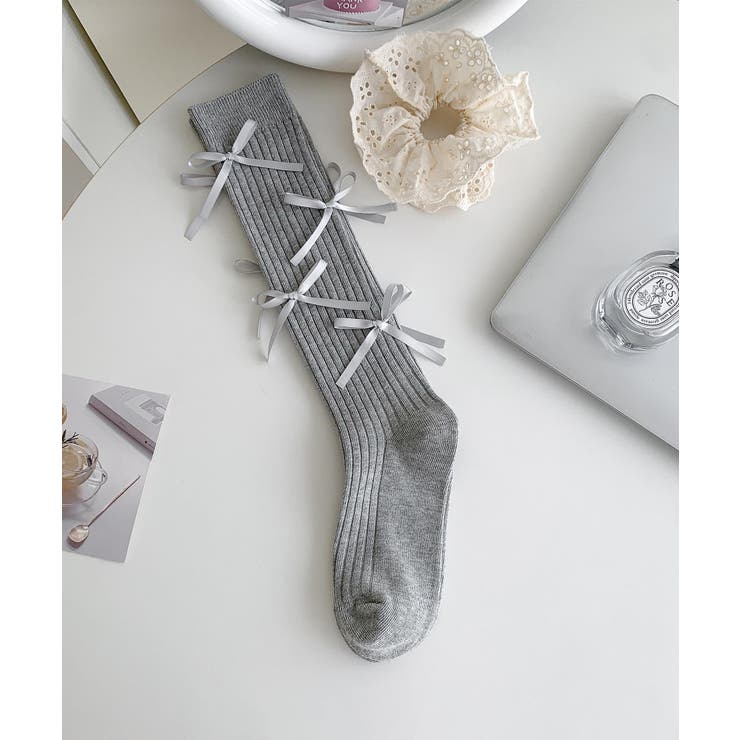 サテンリボン付きソックス | aimoha  | 詳細画像3 