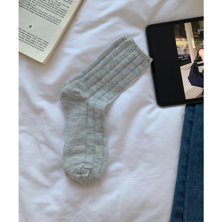 ハート透かしリブソックス | aimoha  | 詳細画像2 