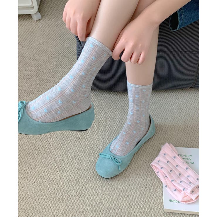 ハート透かしリブソックス | aimoha  | 詳細画像34 