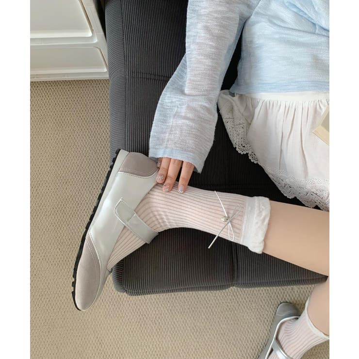 チャーム付きリボンフリルレッグウォーマー | aimoha  | 詳細画像18 