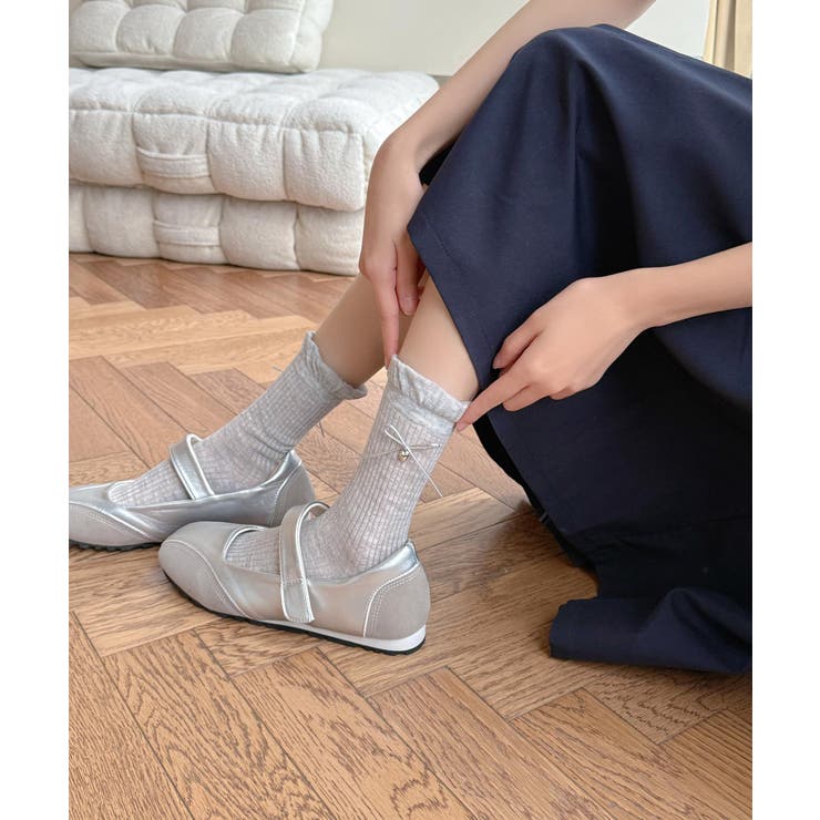 チャーム付きリボンフリルレッグウォーマー | aimoha  | 詳細画像24 