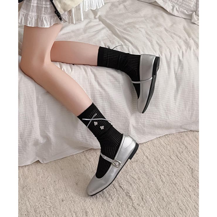 ボタン付きリブソックス | aimoha  | 詳細画像20 