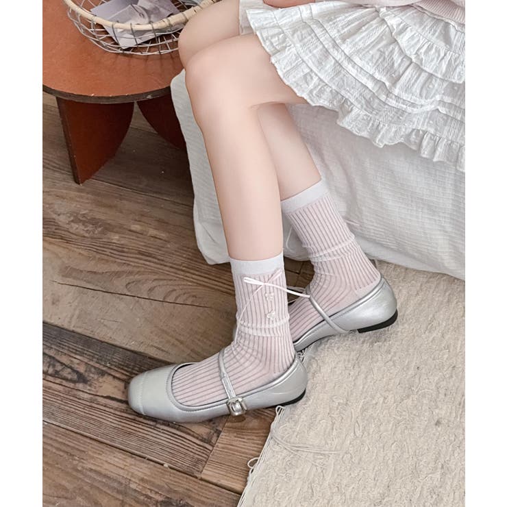 ボタン付きリブソックス | aimoha  | 詳細画像32 