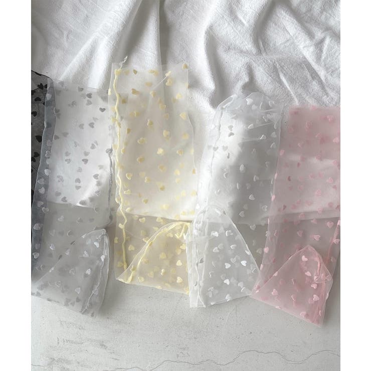 ハート総柄チュールソックス | aimoha  | 詳細画像9 