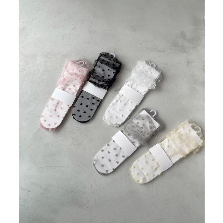 ハート総柄チュールソックス | aimoha  | 詳細画像11 