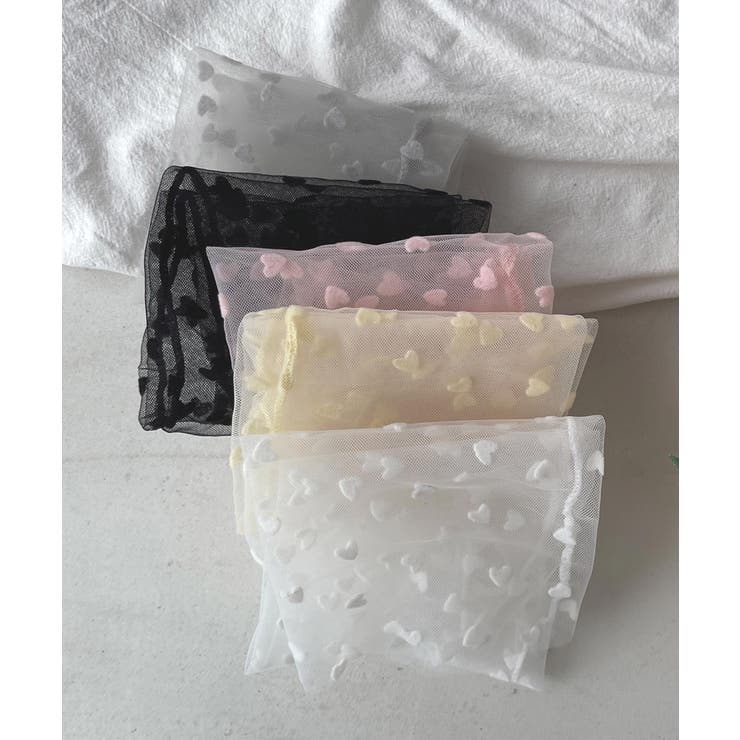 ハート総柄チュールソックス | aimoha  | 詳細画像5 