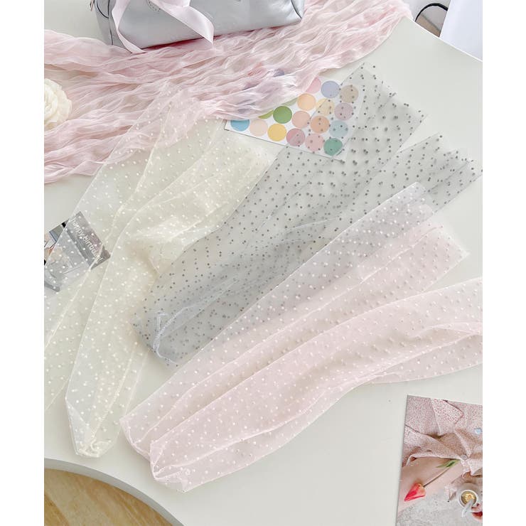 ドット×レースシアーソックス | aimoha  | 詳細画像8 