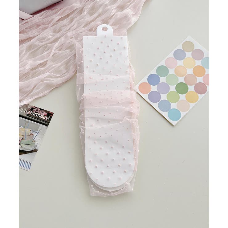 ドット×レースシアーソックス | aimoha  | 詳細画像2 