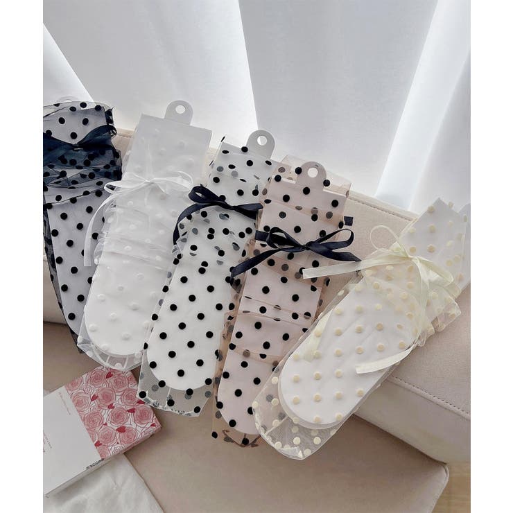 ドットチュールリボンソックス | aimoha  | 詳細画像19 