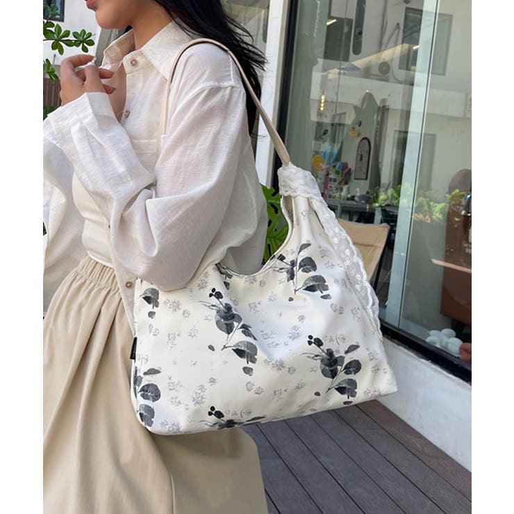 【B.A.G.】レース付きワンハンドルトートバッグ | aimoha  | 詳細画像9 