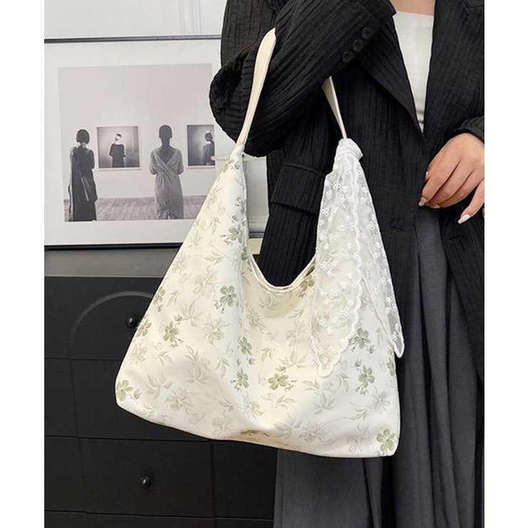 【B.A.G.】レース付きワンハンドルトートバッグ | aimoha  | 詳細画像5 