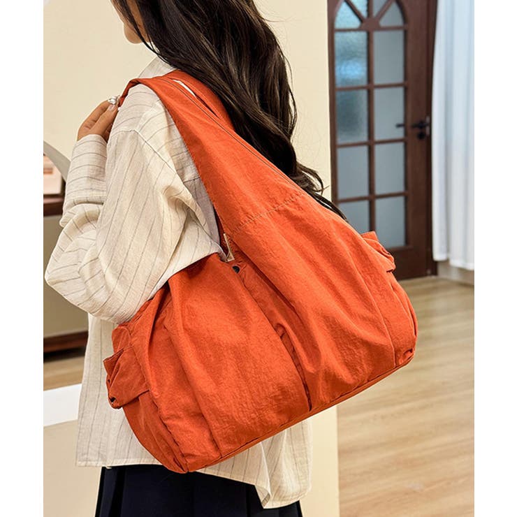 レッド | 【B.A.G.】ショルダーナイロントートバッグ | aimoha 