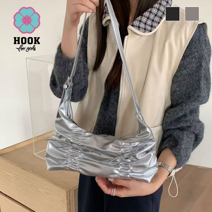 HOOK for girls ルーズギャザーワンショルダーバッグ | HOOK | 詳細画像1 