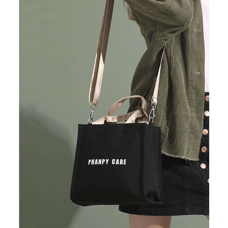 ブラック | 新作 韓国ライク トートバッグ | aimoha 