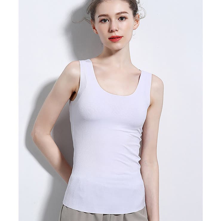 WHITE | シームレスインナー キャミソール インナー | aimoha