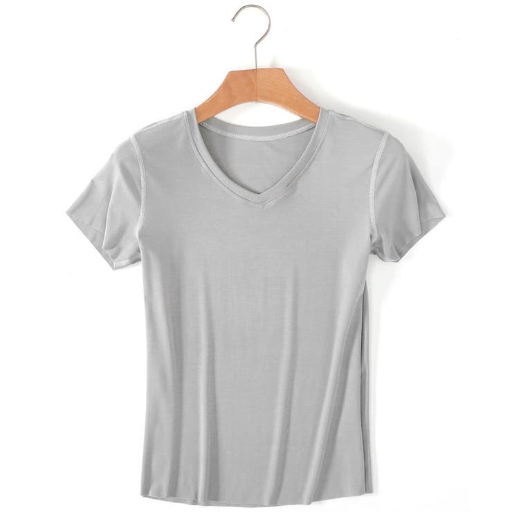 GRAY | 切りっぱなしV型Teeシャツ | aimoha men