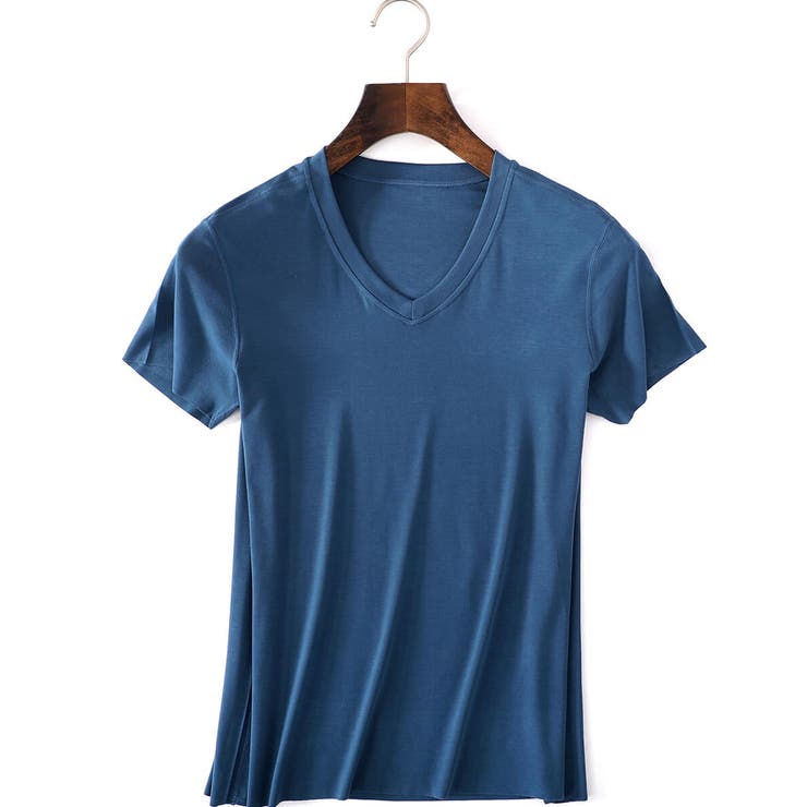 INDIGO | 切りっぱなしV型Teeシャツ | aimoha men
