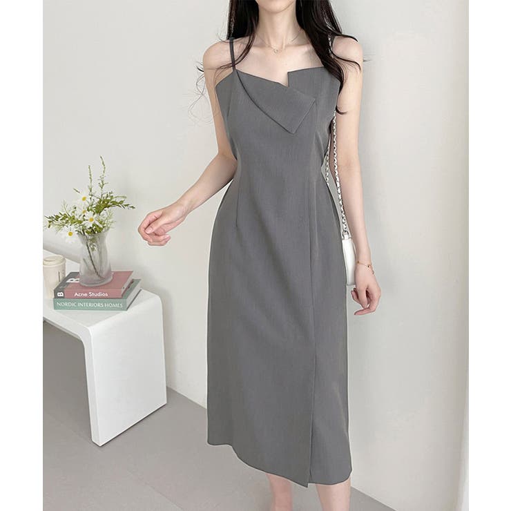 グレー | キャミロングワンピース Jasmine Grandiflorum | aimoha 