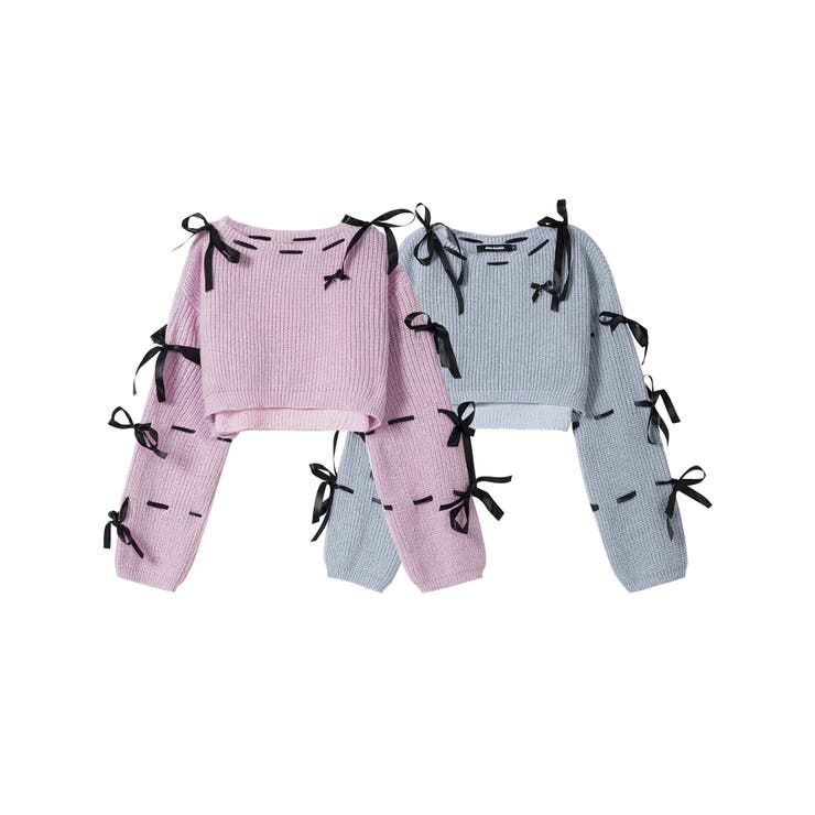 【HOOK】for girls リボンと通しアンサンブルトップス キャミソール | HOOK | 詳細画像1 