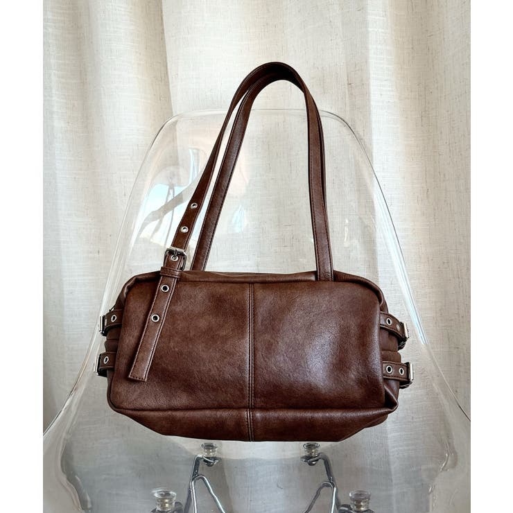 モカ | 【HOOK】for girls Y2K ベルトPUハンドバッグ | aimoha 