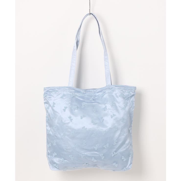 【HOOK】for girls リボン総柄フロッキー生地トートバッグ | HOOK | 詳細画像13 