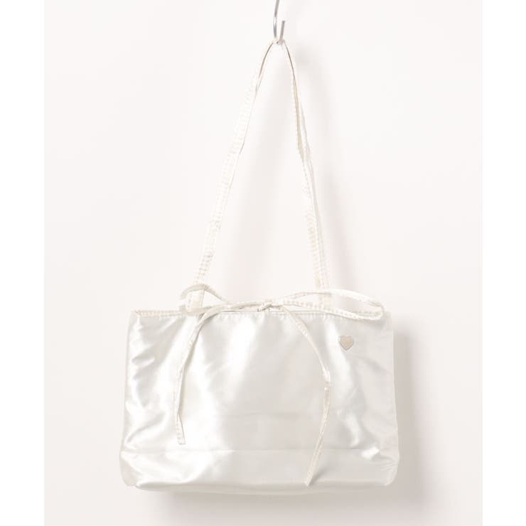 【HOOK】for girls リボン無地シルク風トートバッグ Y2K | aimoha  | 詳細画像12 